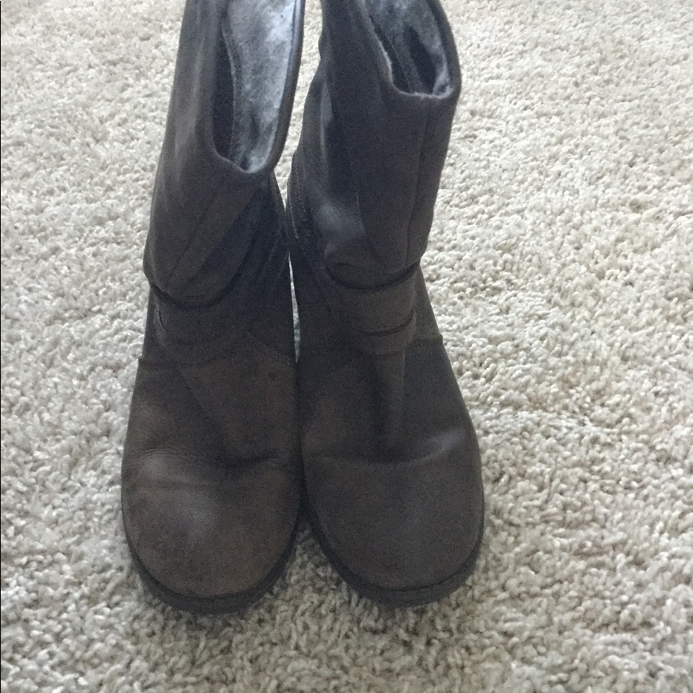 Leather Booties with 2 Buckles - Picture 5 of 8